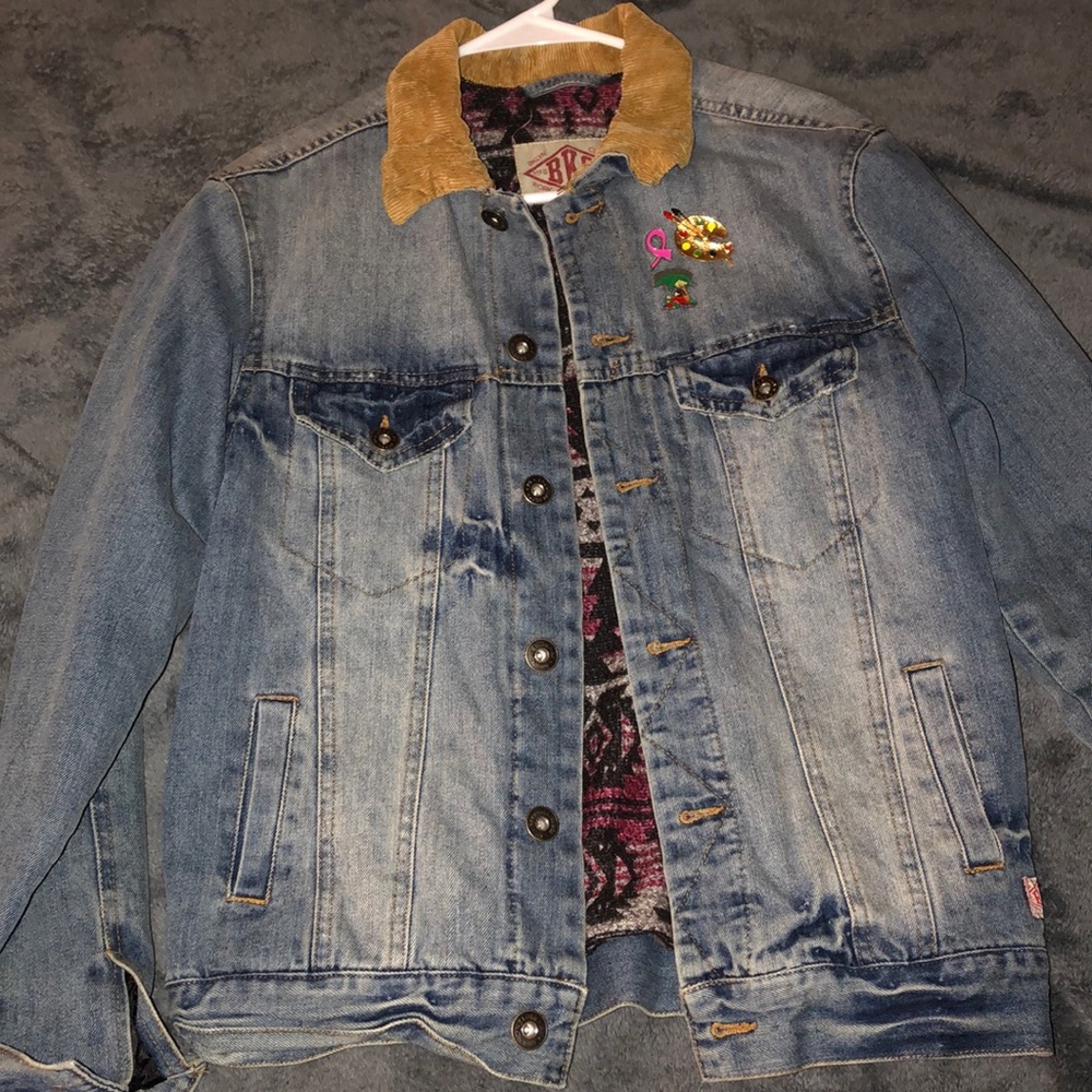 Fleece lined jean jacket